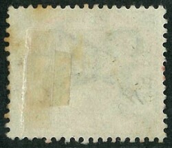 1882 QV 10c green CA wmk tied by Ligne N marking in red, VF