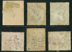 Group of 6 QV all tied by India Calcutta arrival marking. F-VF