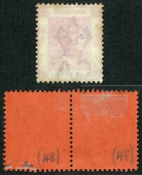 1882 QV 2c tied by HMS Immortalite and 1891 10c pair with HMS Tamar ...