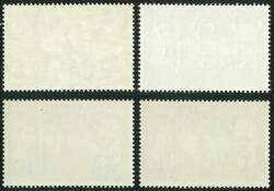 Hong Kong 1965 Churchill set of 4 all showing gold color shift down ...