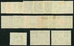 Hong Kong 1937-53 early commemorative issue, total 5 mint OG sets. ...