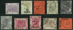 Hong Kong group of 10 QV all tied by Canada and Europe arrival ...