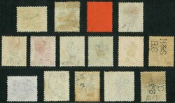 Hong Kong group of 15 QV values to $1 all tied by Japan arrival ...