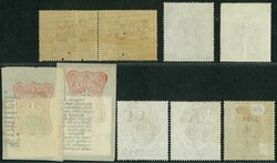 Hong Kong small collection of mint and used QV KE revenue, mixed ...