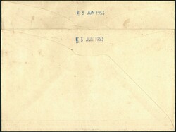 Hong Kong 1953 Coronation CPA FDC x2. Tied by HK and Kowloon machine ...