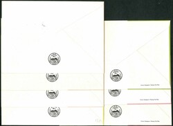 Hong Kong 1973 Year of OX CPA FDC x3, plus 1975 Rabbit CPA FDC x4. ...