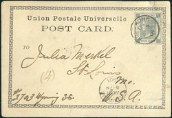 Hong Kong 5-June-1907 picture postcard post to USA franked QV 4c with ...