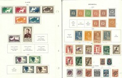 Large worldwide Asia country in album pages better included Laos mint ...