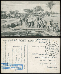 South West Africa: Cancellations and Covers: 1915 (July 12) unpaid ...