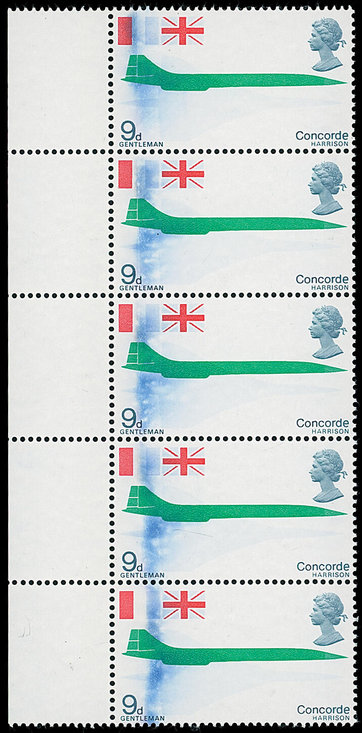 Concorde: Stamp Issues: Great Britain: 1969 Concorde 9d. vertical ...