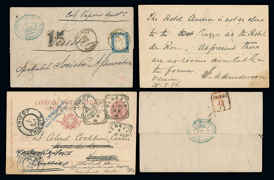 Trieste: The Brian Asquith Collection: Incoming Mail: Italy & States: ...