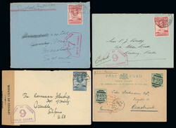 Gold Coast: A selection of covers and cards, incl. 1836 hand-carried ...