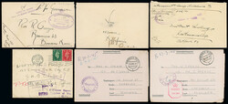 Postal History and Covers: P.O.W. mail: Selection incl. 1918 censored ...