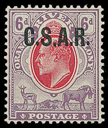 South Africa: Orange Free State: Railway Official Stamps: 1905 6d. ...