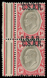 South Africa: Transvaal: Railway Official Stamps: 1905 “C.S.A.R.” ...