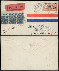 France: 1929 Le Havre Philatelic Exhibition overprint 2f. red and ...