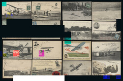 France: Postcards: A collection of early aviation picture postcards, ...