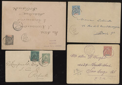 French Colonies: French Oceania: A selection of covers, 1897 to 1907, ...