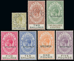 Gibraltar: 1925-32 Watermark Mult. Script CA 1s. to £5 set with 1930 ...