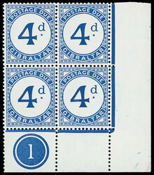 Gibraltar: Postage Dues: 1956 issue, collection unmounted mint and ...