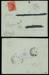 Hong Kong: Covers and Cancellations: 1899 cover to Italy (part of ...