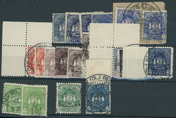 Indian Feudatory States: Bundi: 1941-44 3p. (7), 6p. (4), 1a. (2), 2a ...