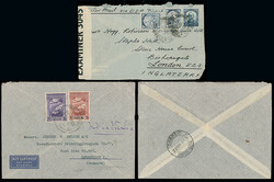 Postal History and Covers: Airmails: All World selection incl. 1928 ...