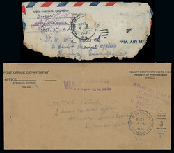 Postal History and Covers: Crash and Wreck Mail: 1949 (Nov. 29) much ...