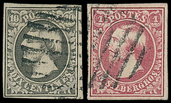 Luxembourg: Collection in a binder incl. 1852 10c. and 1sgr. used, ...