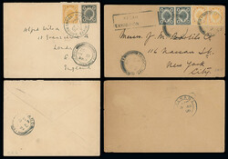Malayan States: Kedah: Cancellations and Covers: 1923 (Aug. 13) ...