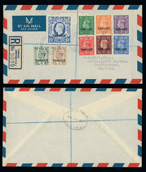 Morocco Agencies: Tangier: Selection incl. 1935 cover to India ...