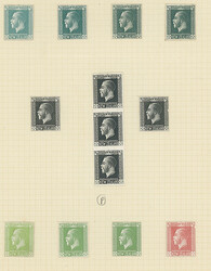 New Zealand: 1915-19 1/2d. stamp size imperf. plate proofs on ...