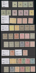 New Zealand: Postal Fiscals: A mint collection on stock cards, 1931 ...