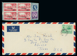 Abu Dhabi: Cancellations and Covers: 1961 (ca.) piece franked British ...