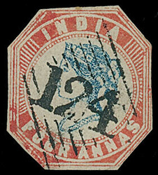 Aden: Cancellations and Covers: Cancellations collection on loose ...