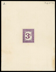 South Africa: Union Postage Dues: 1914-22, De La Rue, imperf. ...