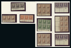 U.S.A.: Guam: A mint selection of marginal plate number blocks of six ...