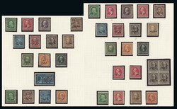 U.S.A.: Guam: A collection on leaves, incl. 1899 set used with 50c. ...