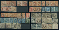 Australian States: New South Wales: 1854-60 Diadem used selection of ...
