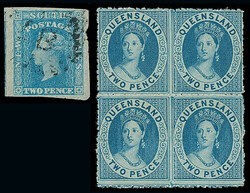 Australian States: Queensland: Selection incl. N.S.W. Diadems used ...