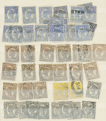 Australian States: Queensland: A used accumulation in small stockbook ...
