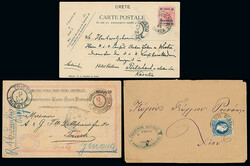 Austrian Post Offices in the Levant: Selection with 1878 cover to ...