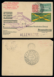 Brazil: Collection incl. 1899 100r. postcard to Switzerland, 1930 ...
