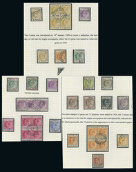 Cyprus: 1904-10 5pa. to 45pi. set used, partly duplicated incl. 10pa. ...
