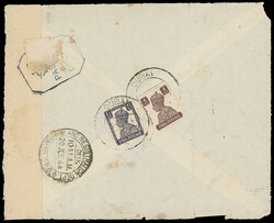 Dubai: Selection incl. 1945 cover to Bombay franked India 1/2a. and ...