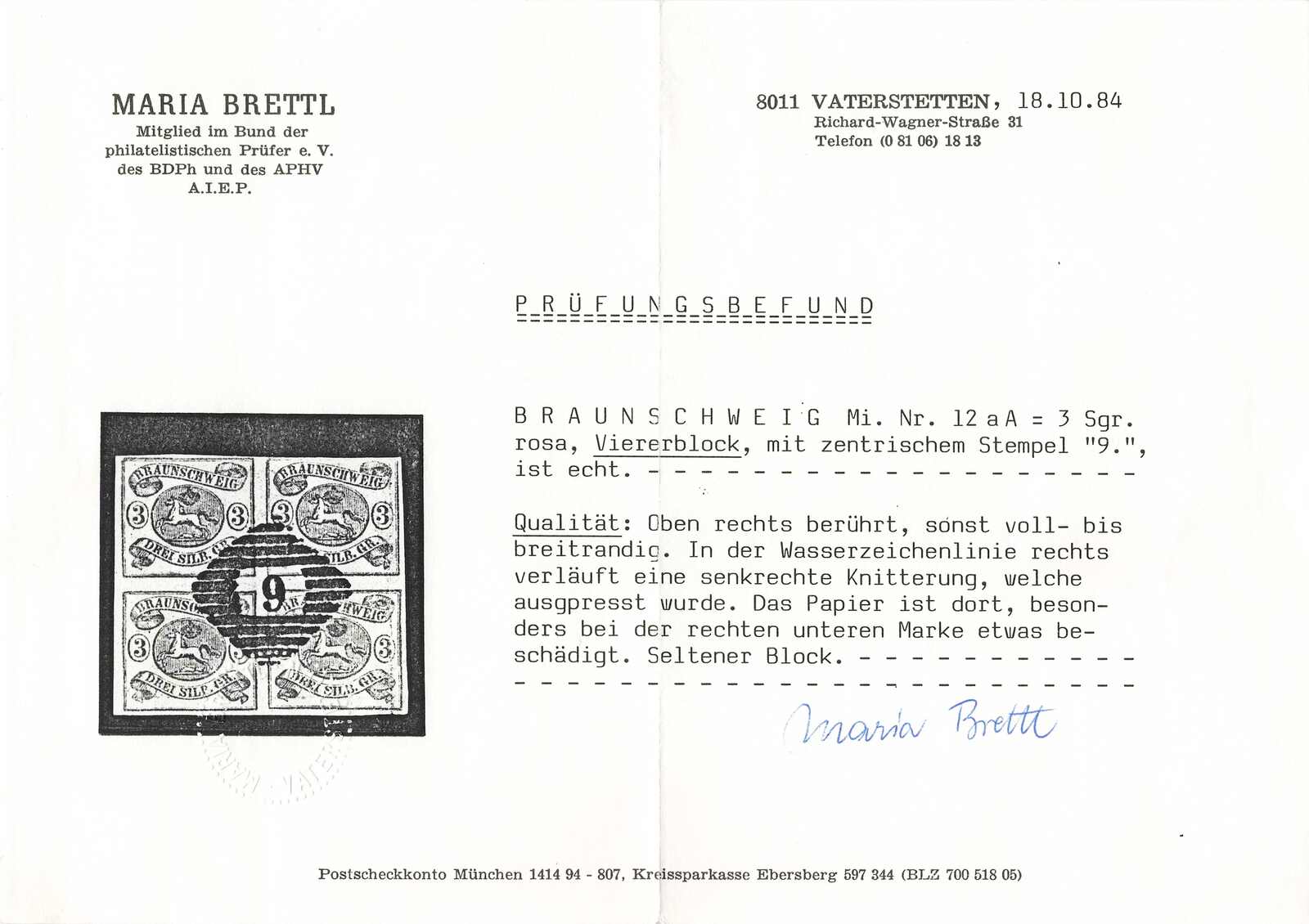 Image 1 for lot number 1779 for Alexander Voigt - Stamps and Postal History Auction