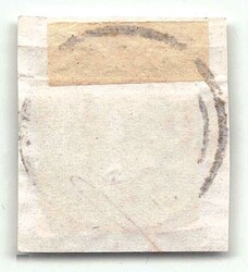 1850, 3 Sgr. schwarz auf gelb, lupen- bis breitrandig mit zentrisch ...