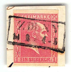 1858, 1 Sgr. rosa, Freidrich Wilhelm IV., voll-bis breitrandig mit R2 ...