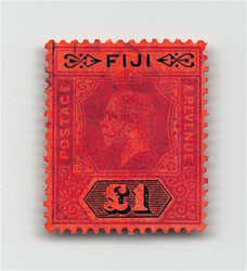 1912, 1 £, Georg V., Platte 1, gestempelt, tadellos. Mi. 360.- EUR ...