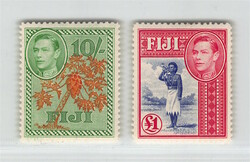 1938, 1/2 P bis 1 £, Einheimische Motive, König Georg VI, ...